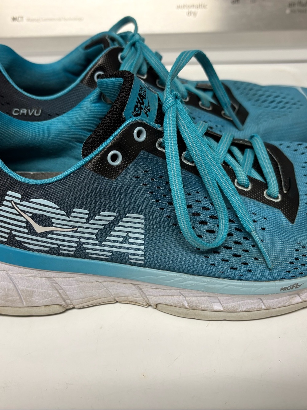 Hoka Teal and Black Athletic Running Shoes